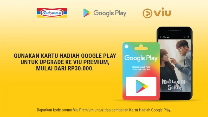 promo indomaret viu voucher google play gift card kartu hadiah