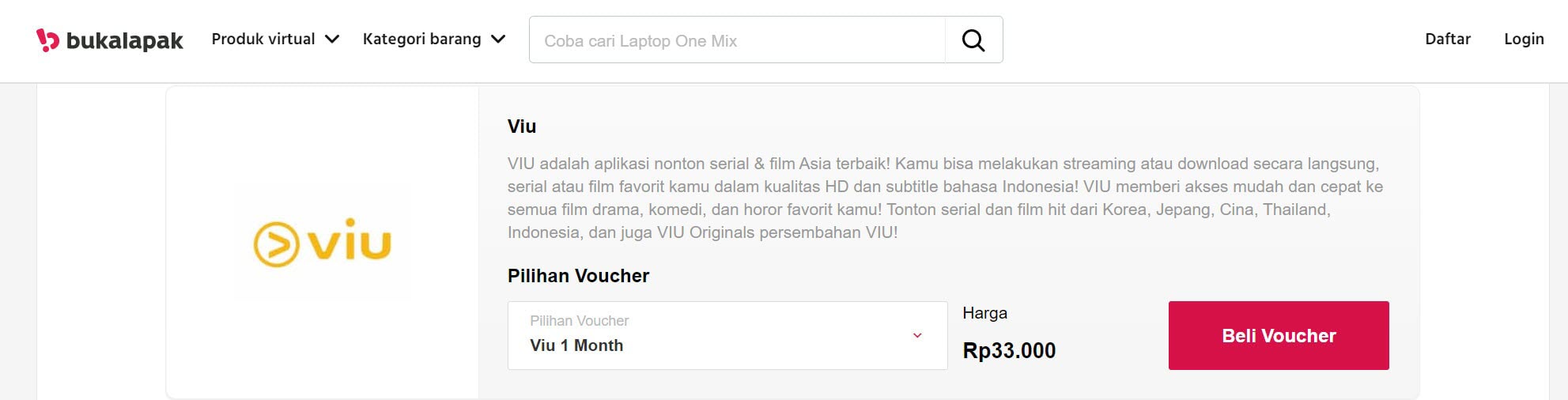 viu premium bukalapak