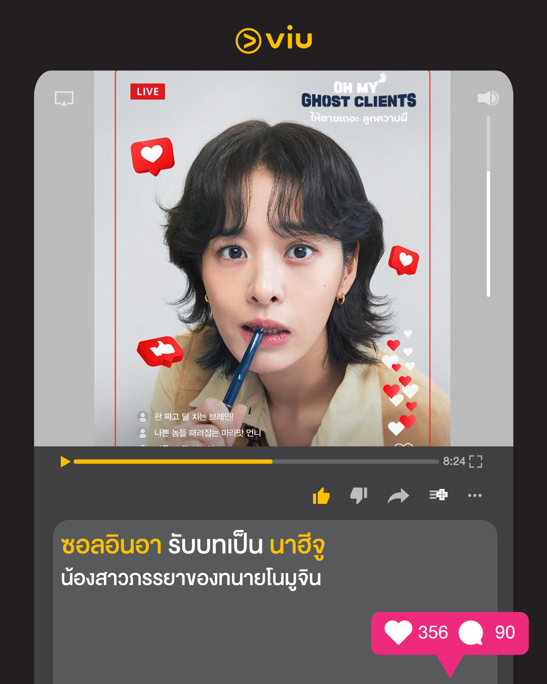 ซอลอินอา รับบทเป็น นาฮีจู น้องสาวภรรยาของทนายโนมูจิน