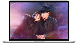 Kim Soo-hyun (Do Min-joon), Jun Ji-hyun (Cheon Song-yi) My Love from the Star Viu Kdrama TV shows Romantic Comedies TV series desktop wallpaper device mockup
