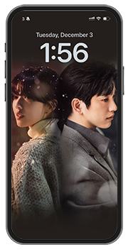 Park Jin-young as Lee Dong-jin, Roh Jeong-eui as Park Mi-jeong The Witch Kdrama TV shows TV series Viu Wallpaper V1-Mobile mockup