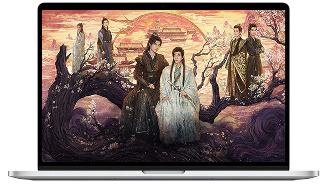 Zhang-Zhe-Xu-as-Duan-Ziang-Mi-Jin-as-Xiao-Shu-He-Kill-to-love-HD-official-Wallpaper-desktop-v3-紫陌红尘 mockup