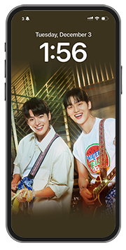 Ryeoun as Ha Eun-gyeol, Choi Hyun-Wook as Ha Yi-chan - Twinkling Watermelon Viu Kdrama TV series online wallpaper mobile V2 mockup