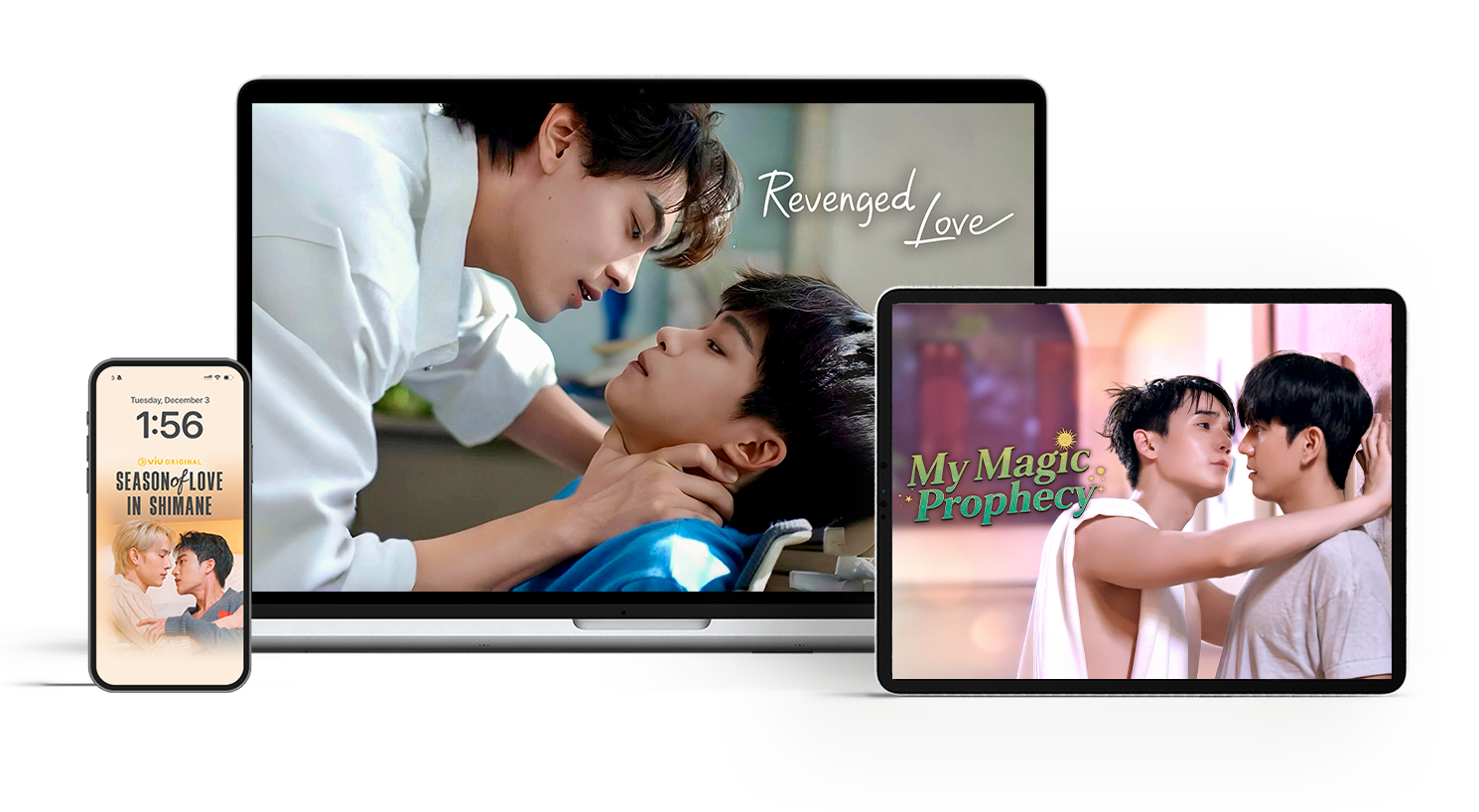 BL Gay LGBTQ+ series category all devices screens wallpaper mobile tablet desktop Wallpaper mockup