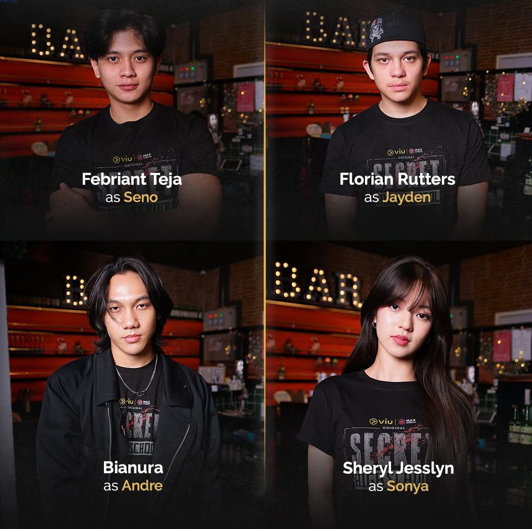 Febriant Teja as Seno Florian Rutters as Jayden Sheryl Jesslyn as Sonya Bianura Azka Ghifari as Andre Secret High School cast