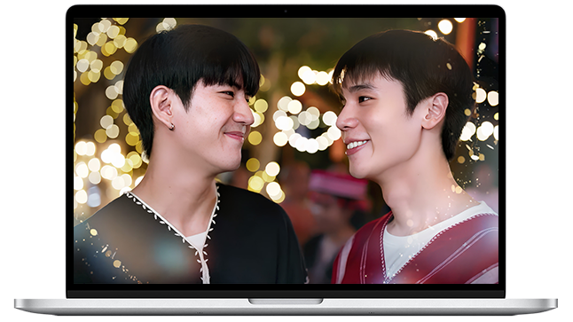 Jimmy Jitaraphol Potiwihok Thap Sea Tawinan Anukoolprasert In My Magic Prophecy Viu Thai BL series Boy’s love Gay LGBTQ+ Fantasy Romance dramas HD Wallpaper Desktop mockup V4