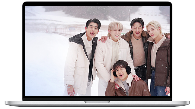 ‘Season of Love in Shimane (Ai no Kisetsu ฤดูกาลแห่งรัก in Shimane)’ HD Desktop & Tablet Wallpaper – P, Pan, PJ, Plai & Tontae under Shimane’s winter sky