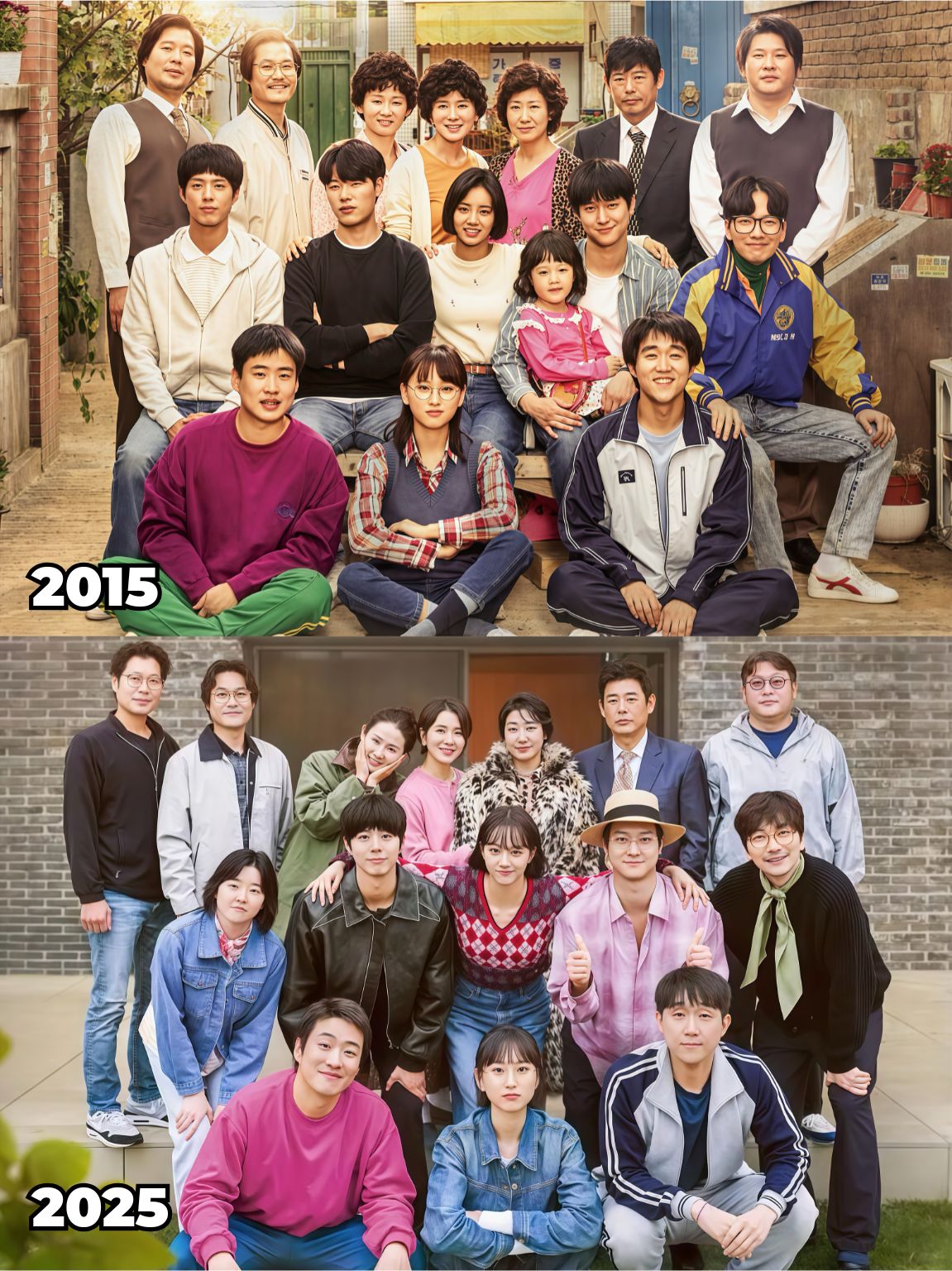 Reply 1988 10th Anniversary reunion photo 2015 vs 2025 viu k variety shows lee hye-ri ryu jun yeol