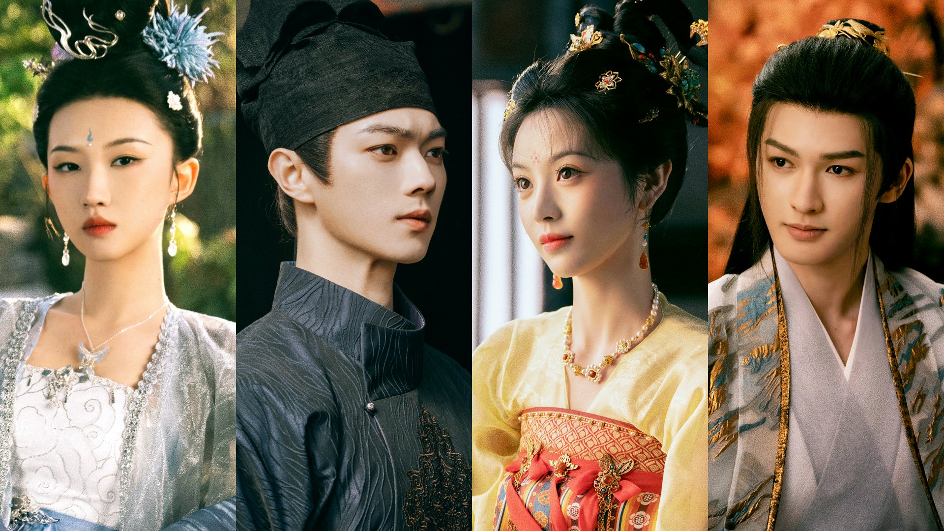 Xu Kai as Mei Zhu Yu Tian Xi Wei as Wu Zhen Wang Jia Yi as Liu Tai Zhen Zhu Zheng Ting as Pei Ji Ya Moonlit reunion 子夜归 Viu cdrama cdramas