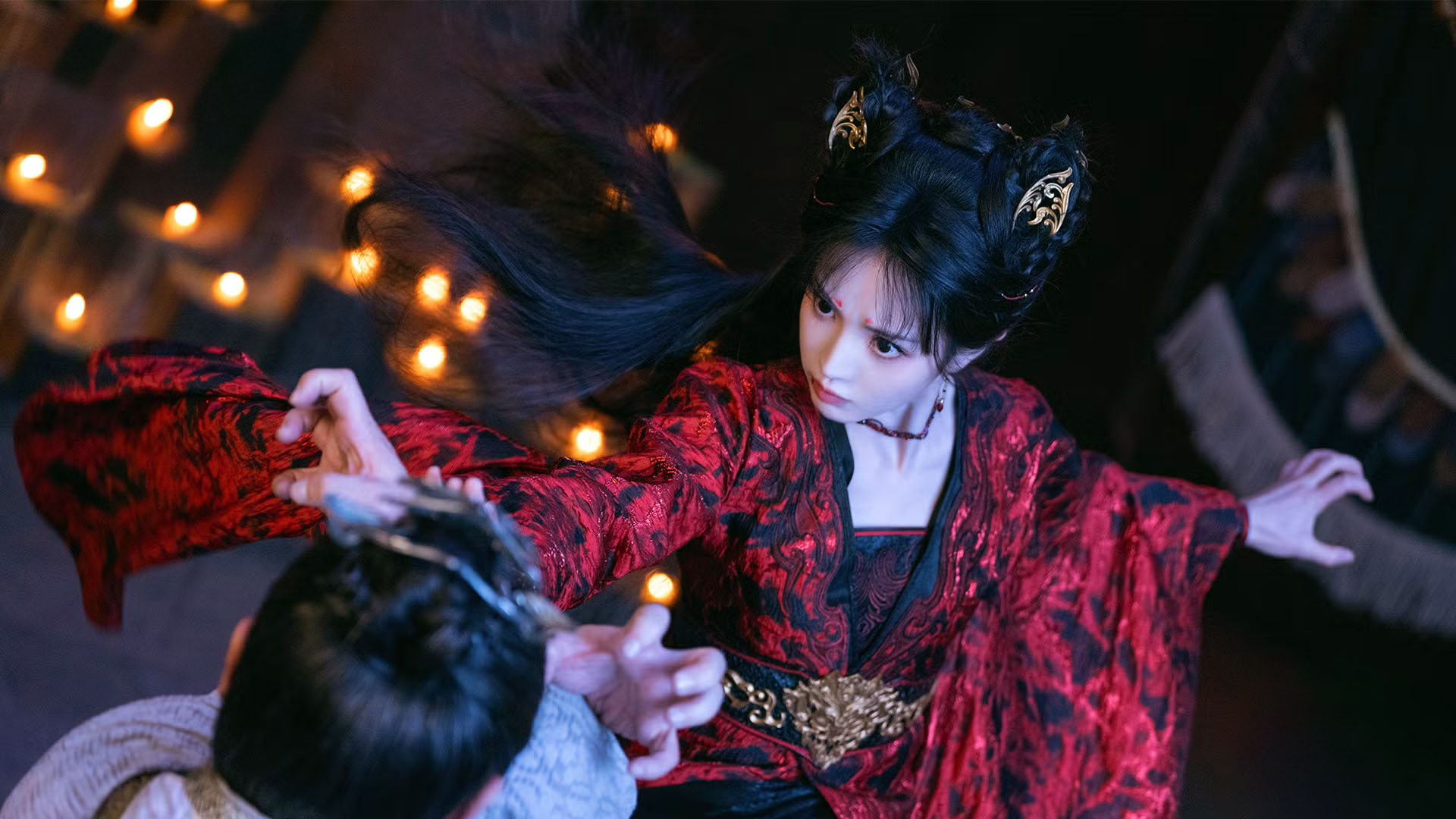 cat master tian xiwei 田曦薇 as Wu Zhen Moonlit reunion 子夜归 Viu cdrama cdramas chinese fantasy dramas