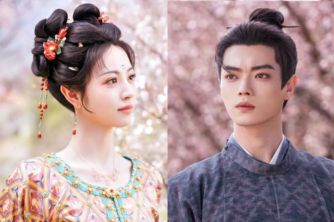 xu kai 许凯 as Mei Zhu Yu tian xiwei 田曦薇 as Wu Zhen Moonlit reunion 子夜归 Viu cdrama cdramas chinese fantasy dramas cherry blossom2