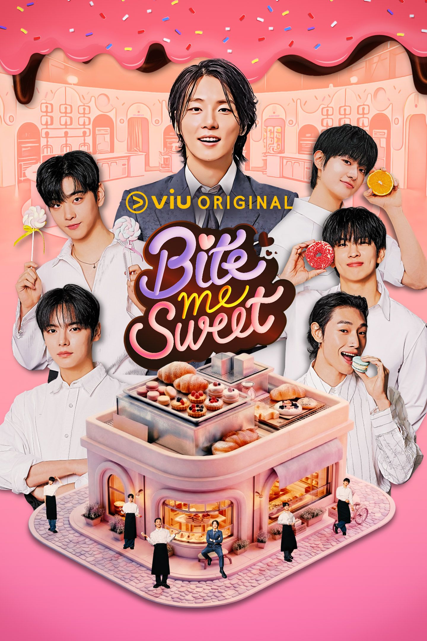 Bite Me Sweet 바이트 미 스위트, Fresh Releases, Korean Viu Original, Viu Original, Viu Originals, Cooking, Yoon Shi Yoon, Bae Min Ki, Sung Seung Ha, Lee Sae On, Lim Sung Kyun, Cha Joo Wan thumbnail vertical
