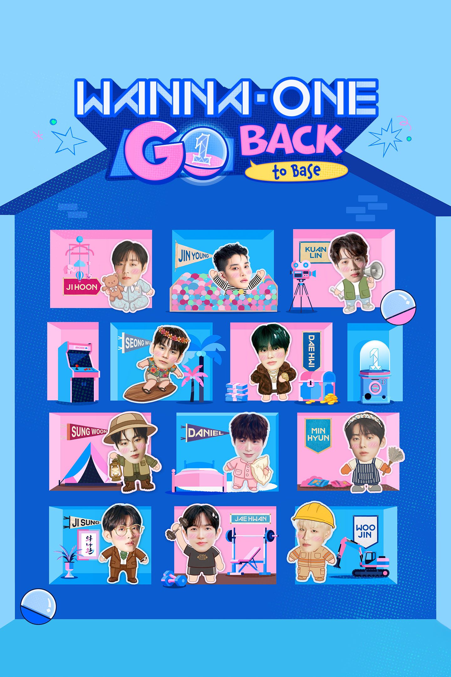 워너원고 백투베이스 WANNA ONE GO Back to Base CJ Fresh Releases Viu Korean Variety Reality show Wanna One reunion kpop vertical