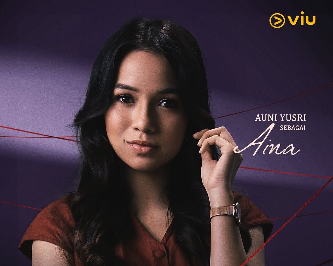 Auni Yusri as Aina The Colour Of Us, Aku Pilih Pelangi Viu Original Malay Dramas Fresh Releases Romantic Drama Mira Filzah Zahiril Adzim Noki K-Clique Auni Yusri Qaiszerr Eshan cast