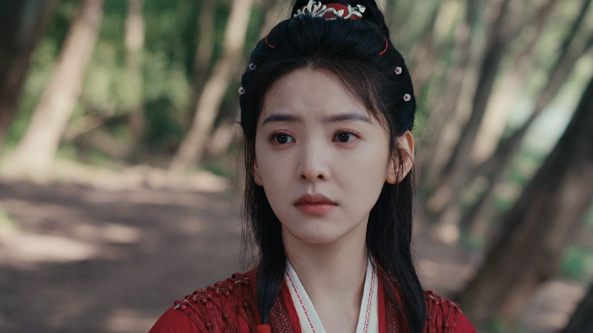 Zhang Ruo Nan 章若楠Zhan Zhao Adventures 雨霖铃 Grand Power Media viu cdrama to watch Wuxia Costume ep13