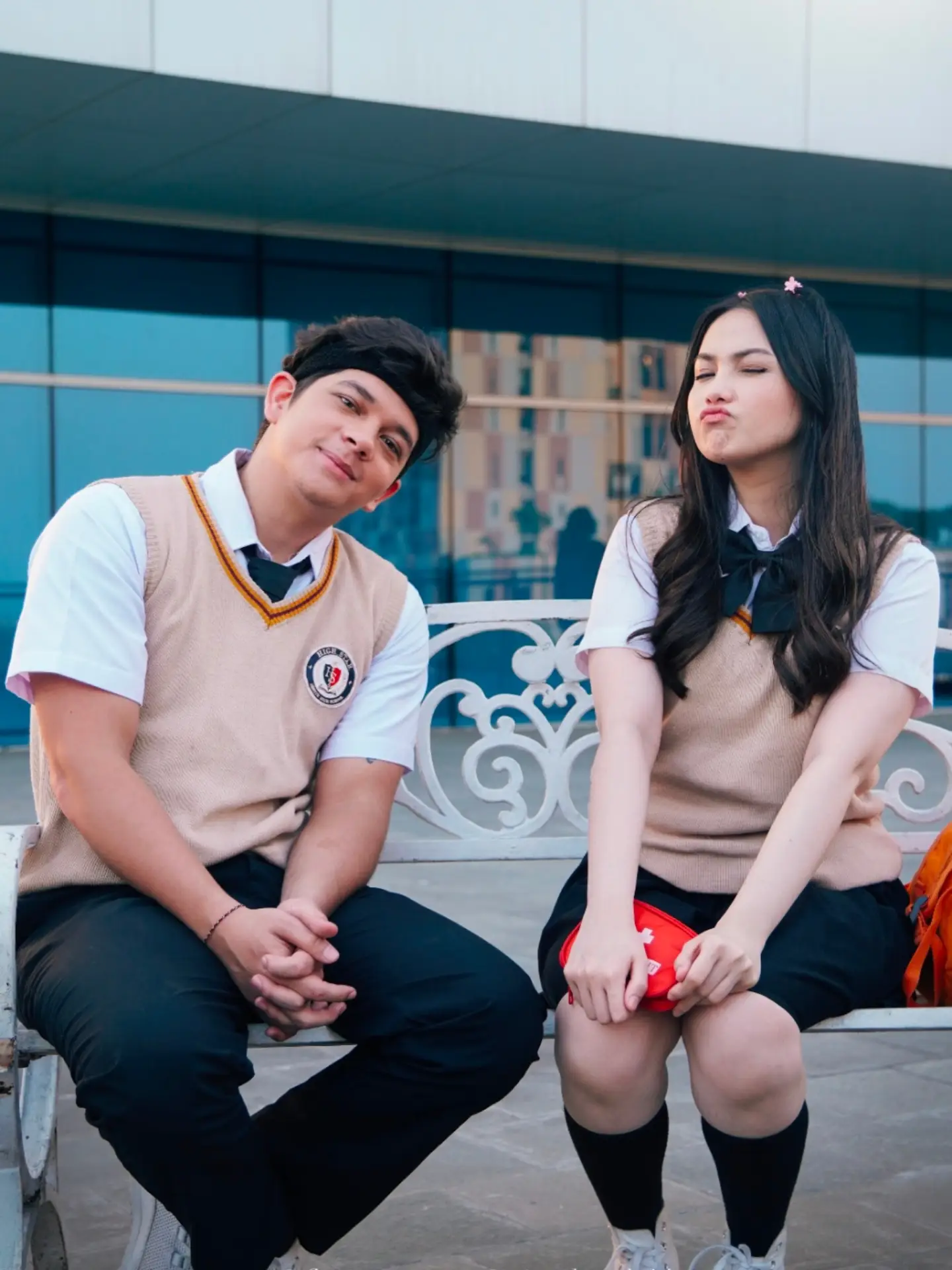 Junior Roberts as Kaizen Aisyah Aqilah as Annet Spice of Youth Spice of Youth Garam Muda Gairah Masa Muda Viu Original Indonesia rom com School BTS