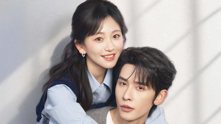 Shen Haonan as Xin Qi and Jin Zixuan as Min Hui in All My Love For You Chinese micro-drama on Viu