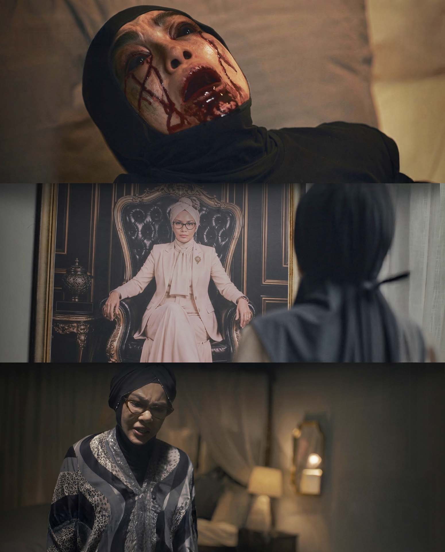 exorcism scene bloody horror scene in the the-hidden-hand-dia-perempuan-sialan